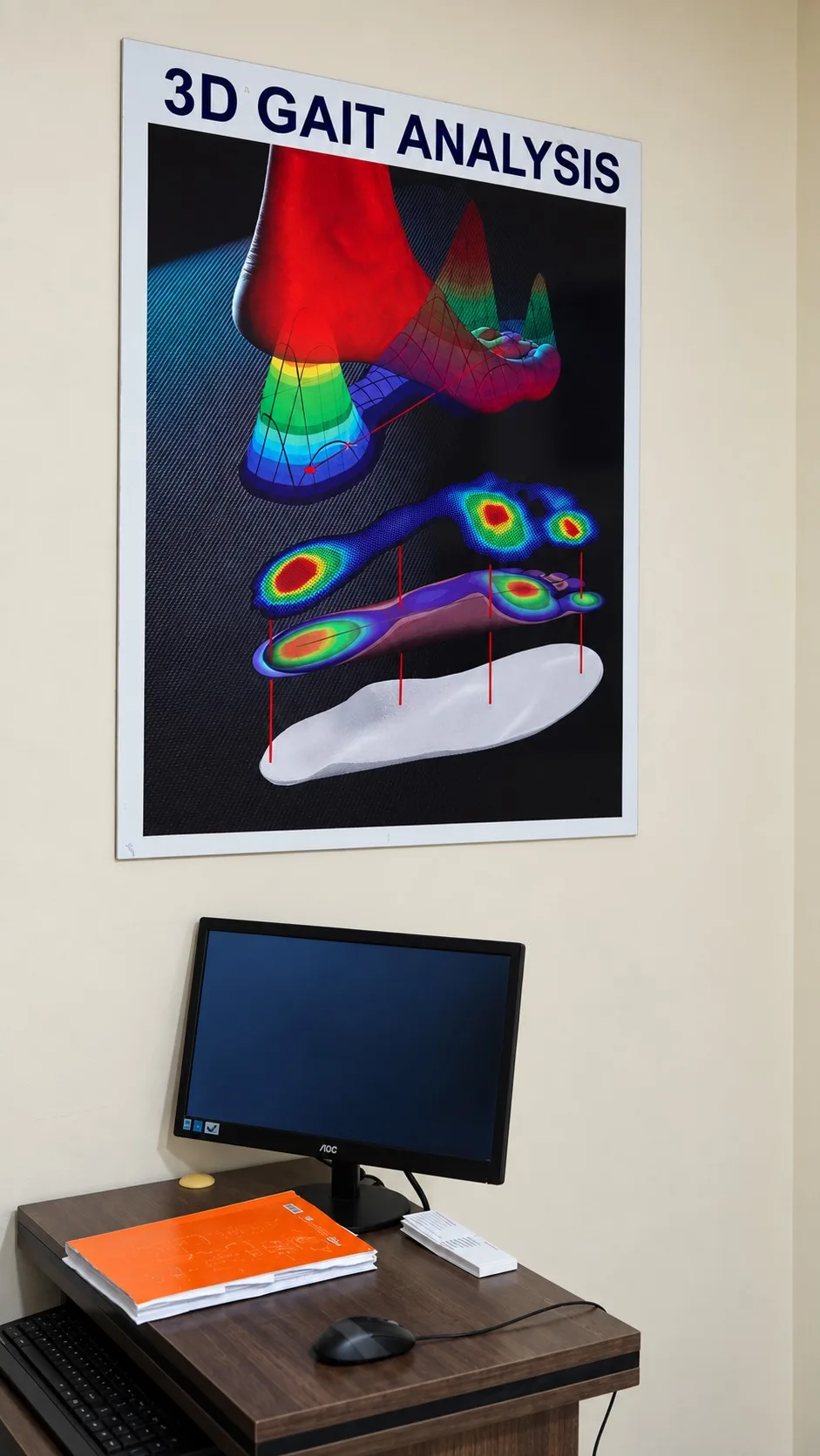 3D yürüyüş analizi posteri ve analiz bilgisayarı